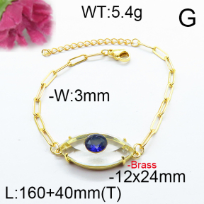 Fashion Brass Bracelet  F6B404669abol-J66