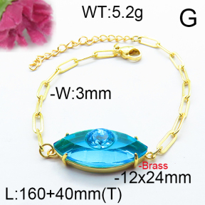 Fashion Brass Bracelet  F6B404671abol-J66