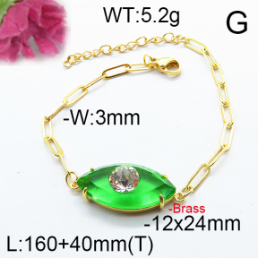 Fashion Brass Bracelet  F6B404672abol-J66