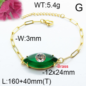 Fashion Brass Bracelet  F6B404673abol-J66