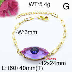 Fashion Brass Bracelet  F6B404674abol-J66