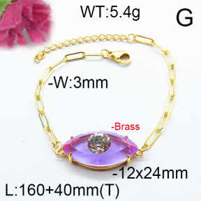 Jusnova  Fashion Brass Bracelet  F6B404678abol-J66