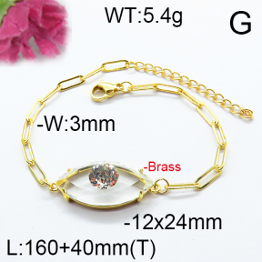 Fashion Brass Bracelet  F6B404680abol-J66