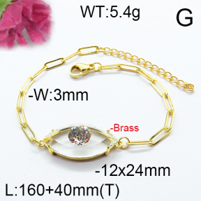 Jusnova  Fashion Brass Bracelet  F6B404680abol-J66