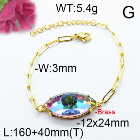 Jusnova  Fashion Brass Bracelet  F6B404682abol-J66
