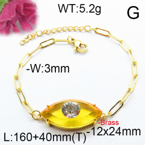 Fashion Brass Bracelet  F6B404684abol-J66