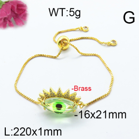 Fashion Brass Bracelet  F6B404693vbpb-J66