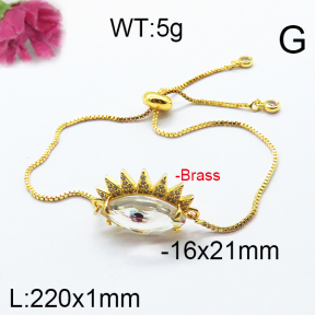 Fashion Brass Bracelet  F6B404694vbpb-J66