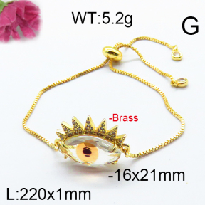 Fashion Brass Bracelet  F6B404696vbpb-J66