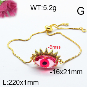 Fashion Brass Bracelet  F6B404698vbpb-J66