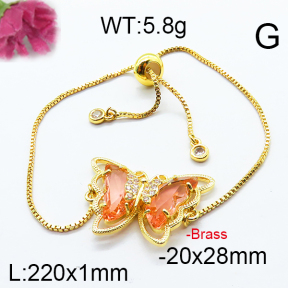 Fashion Brass Bracelet  F6B404711abol-J66