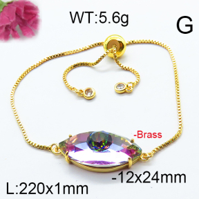 Fashion Brass Bracelet  F6B404721abol-J66