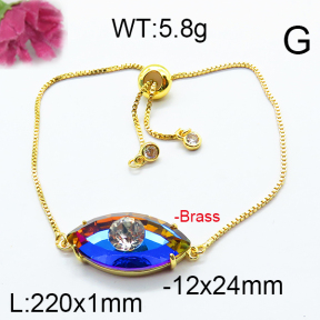 Fashion Brass Bracelet  F6B404725abol-J66