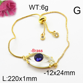 Fashion Brass Bracelet  F6B404752abol-J66