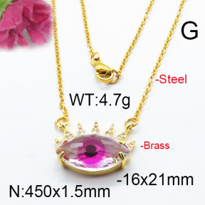 Fashion Brass Necklace  F6N403276abol-J66