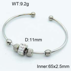 SS Crystal Stone Bangles 3BA401416vbnl-395