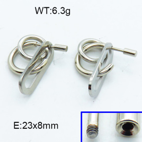 SS Stud Earrings 3E2003981vbll-423