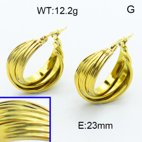 SS Hoop Earring 3E2003990ablb-423