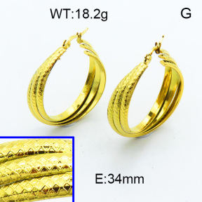 SS Hoop Earring 3E2003993ablb-423