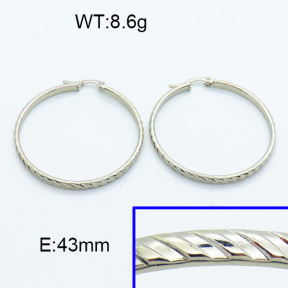 SS Hoop Earring 3E2004016vaii-423