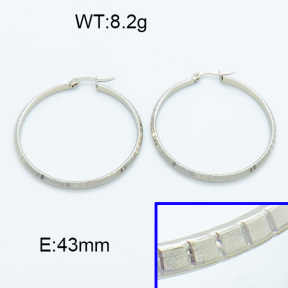 SS Hoop Earring 3E2004017vaii-423