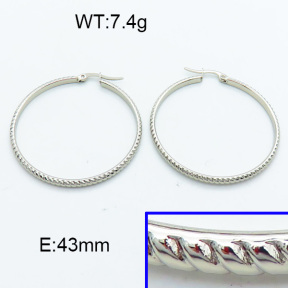 SS Hoop Earring 3E2004018vaii-423