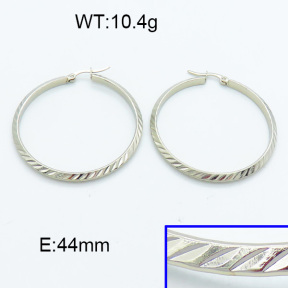 SS Hoop Earring 3E2004020vaii-423