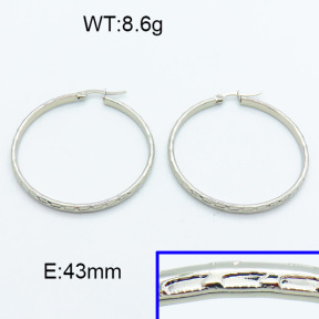 SS Hoop Earring 3E2004021vaii-423