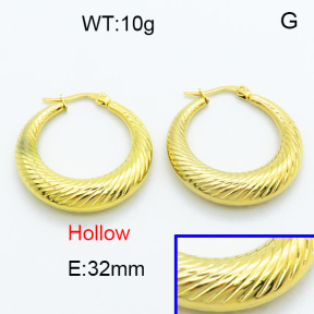 SS Hoop Earring 3E2004047bhva-423