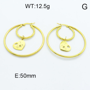 SS Hoop Earring 3E2004086ablb-423