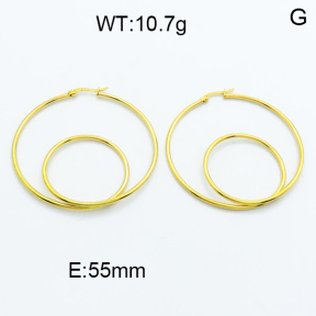 SS Hoop Earring 3E2004090aajl-423