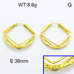 SS Hoop Earring 3E2004103ablb-423