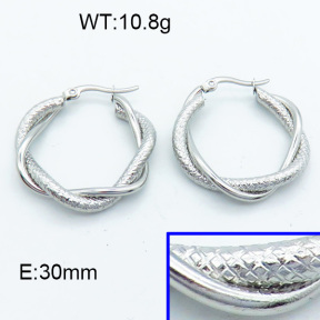 SS Hoop Earring 3E2004110vbll-423