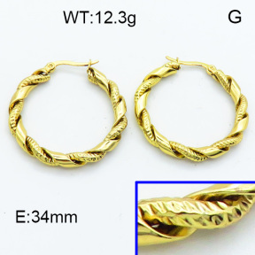 SS Hoop Earring 3E2004111vbmb-423