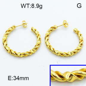 SS Hoop Earring 3E2004115vbmb-423