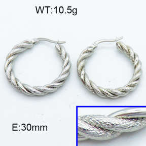 SS Hoop Earring 3E2004120vbll-423