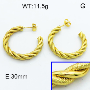 SS Hoop Earring 3E2004121vbmb-423