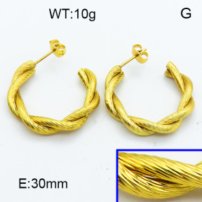 SS Hoop Earring 3E2004123vbmb-423