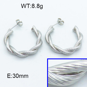 SS Hoop Earring 3E2004124vbll-423