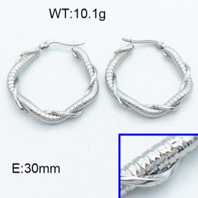 SS Hoop Earring 3E2004128vbll-423