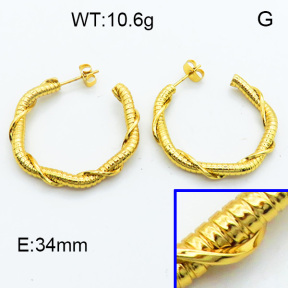 SS Hoop Earring 3E2004129vbmb-423