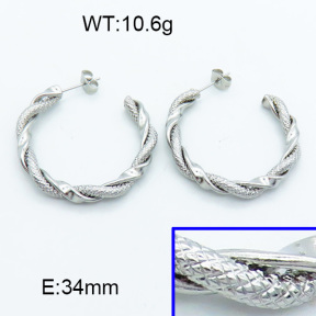 SS Hoop Earring 3E2004134vbll-423