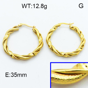 SS Hoop Earring 3E2004135vbmb-423