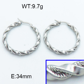 SS Hoop Earring 3E2004138vbll-423