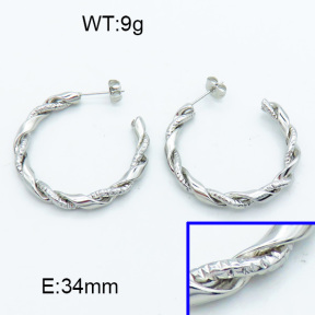 SS Hoop Earring 3E2004142vbll-423