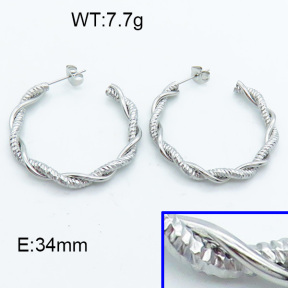 SS Hoop Earring 3E2004144vbll-423