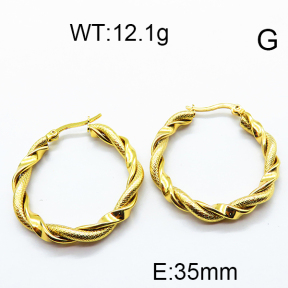 SS Hoop Earring 6E2005550vbmb-317