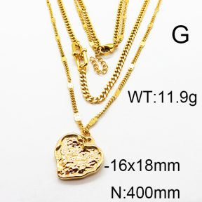 SS Gold-Plated Necklaces 6N2003130bhia-354