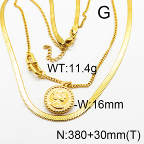 SS Gold-Plated Necklaces 6N2003131ahlv-354