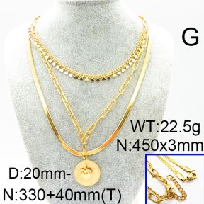 SS Gold-Plated Necklaces 6N2003133biib-354